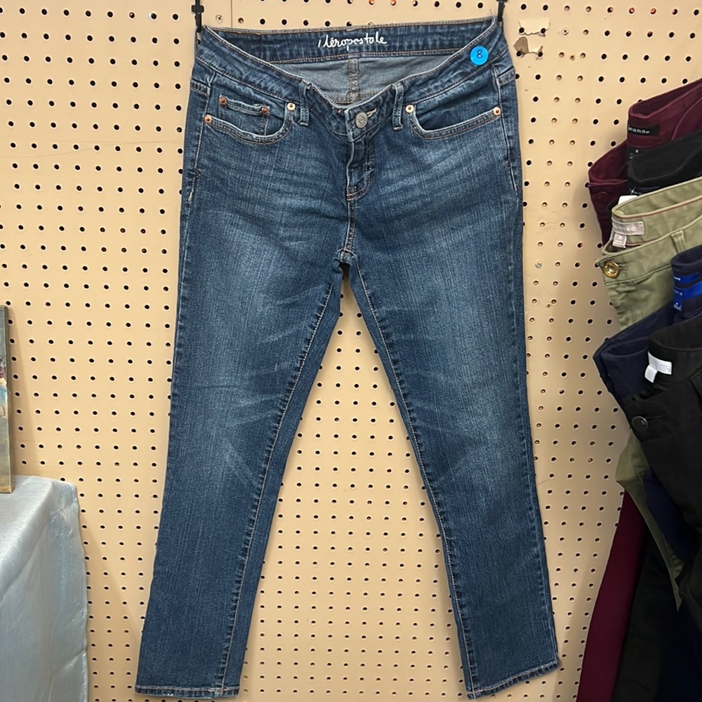 Aeropostale blue skinny jeans